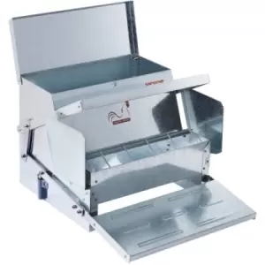 Image of VEVOR Automatic Chicken Feeder Galvanized Steel Poultry Feeder 25 lb 10 Chickens