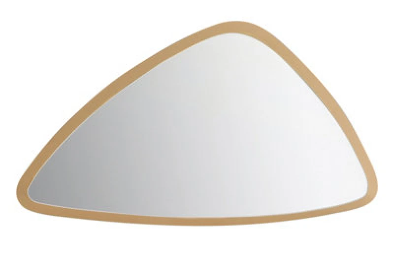 Image of Orsina Contemporary Small Wall Mirror, Geometric Design Small Mirror, Sturdy Lounge Mirror For Hallway, Home