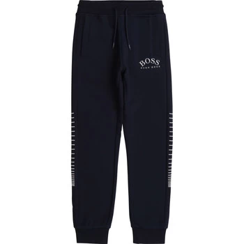 Hugo Boss Metallic Logo Sweatpants Navy Size 10 Years Kids