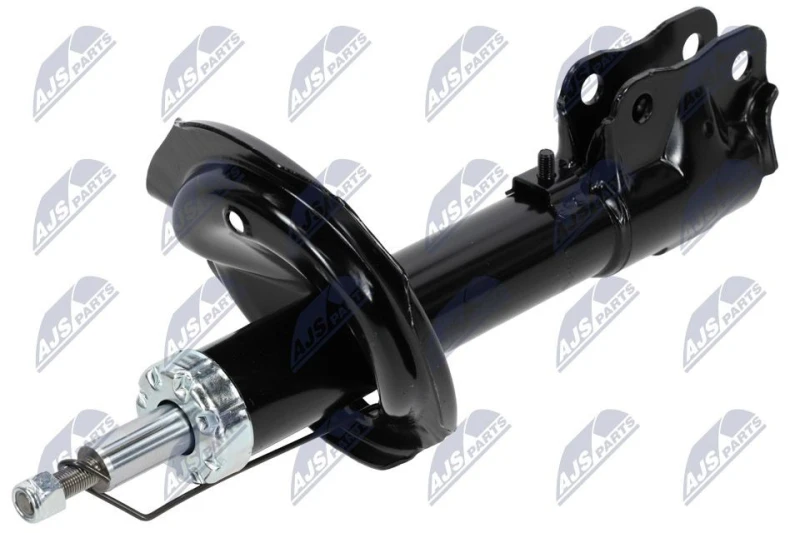 Image of NTY A-MS-012 Shock absorber Front Axle Left, Gas Pressure, Twin-Tube, Suspension Strut, Bottom Clamp Shock Absorber (854)