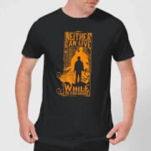 Image of Harry Potter Neither Can Live Mens T-Shirt - Black - XL
