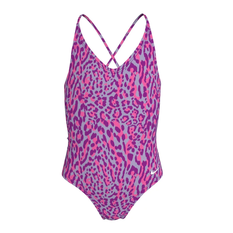 Image of Nike Wild Big Kids (Girls) Lace-Up One Piece Vivid Purple female 9-10 (M)