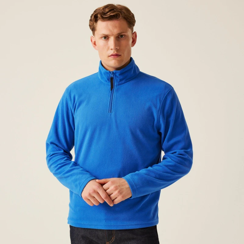 Image of Regatta Regatta Men Micro Zip Neck Fleece in Blue Size: 4X-Large Blue 4XL Male 5020436470128
