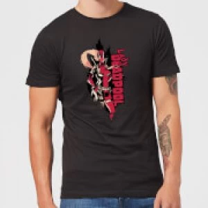 image of Marvel Deadpool Lady Deadpool Mens T-Shirt - Black - XXL