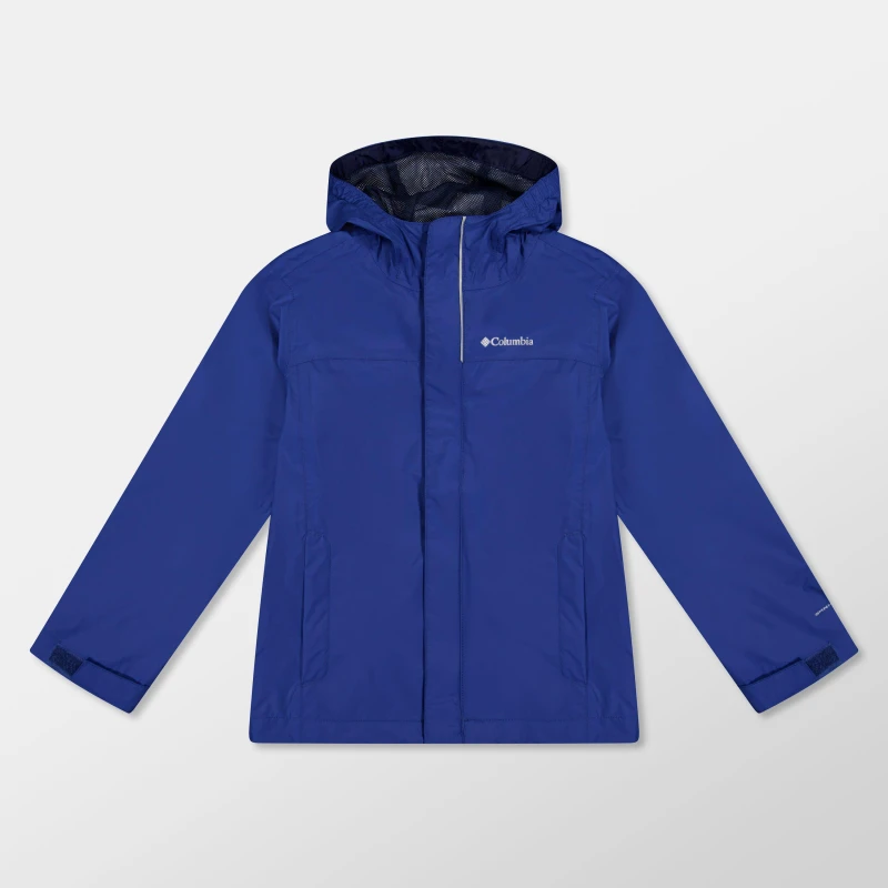 Image of Columbia Kids Watertight II Waterproof Seam Sealed Reflective Jacket Mountain Blue male 9-10 (M)