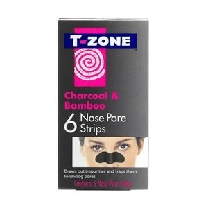 Image of T-Zone Charcoal and Bamboo Nose Pore Strips 6s