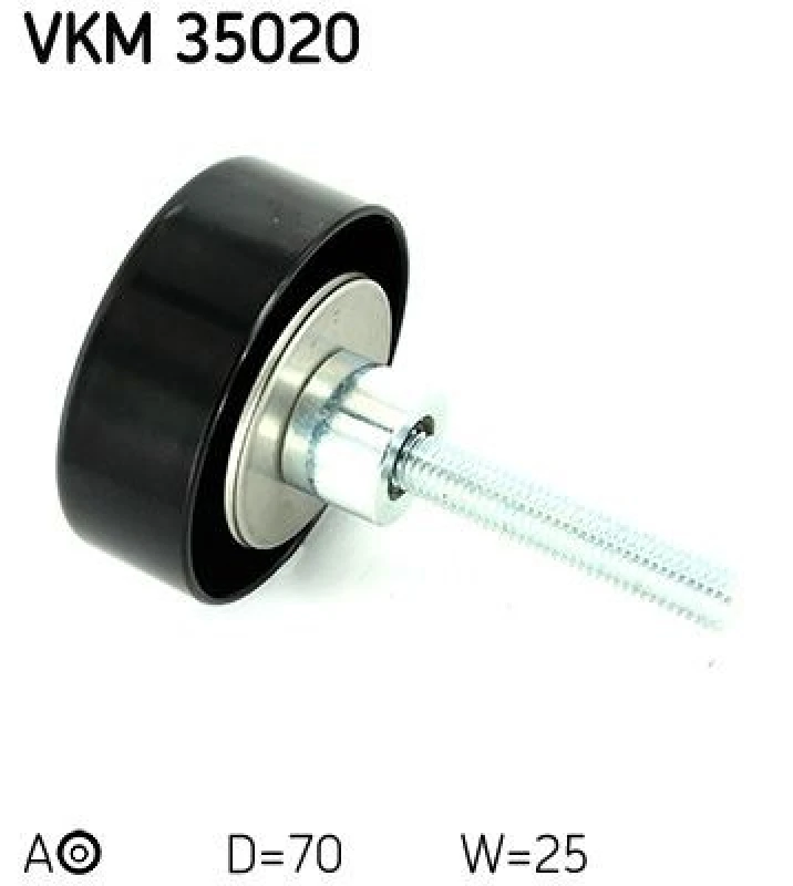 Image of SKF Deflection / guide pulley, V-ribbed belt SKF VKM 35020