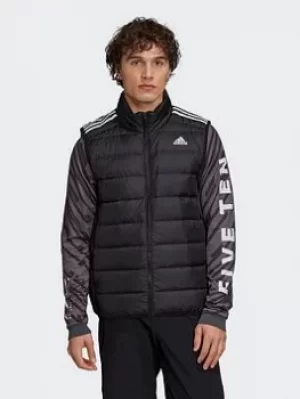 Image of adidas Essentials Light Down Hooded Parka, Green Size M Men