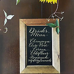 Image of Framed chalkboard - A1