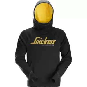 Image of Snickers 2889 Logo Sweatshirt Hoodie Black 2XL