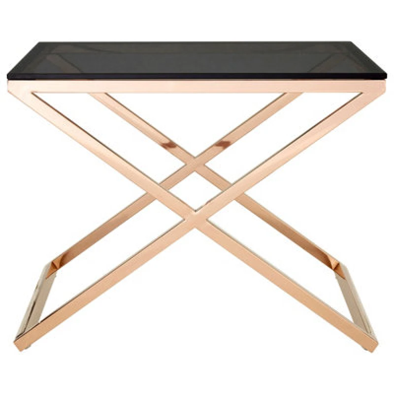 Image of Premier Housewares Versatile Montril End Table, Optimal Dimensions Statement Table, Easily Maintained Sitting Room Side Table Gold unisex