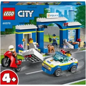 image of LEGO City: Police Station Chase Set with Police Car Toy (60370)