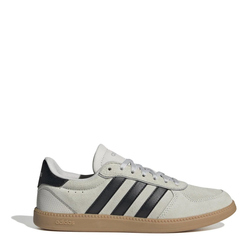 Image of adidas Breaknet Sleek Suede Womens Shoes Beig/Blk/Gum female 5.5 (38.7)