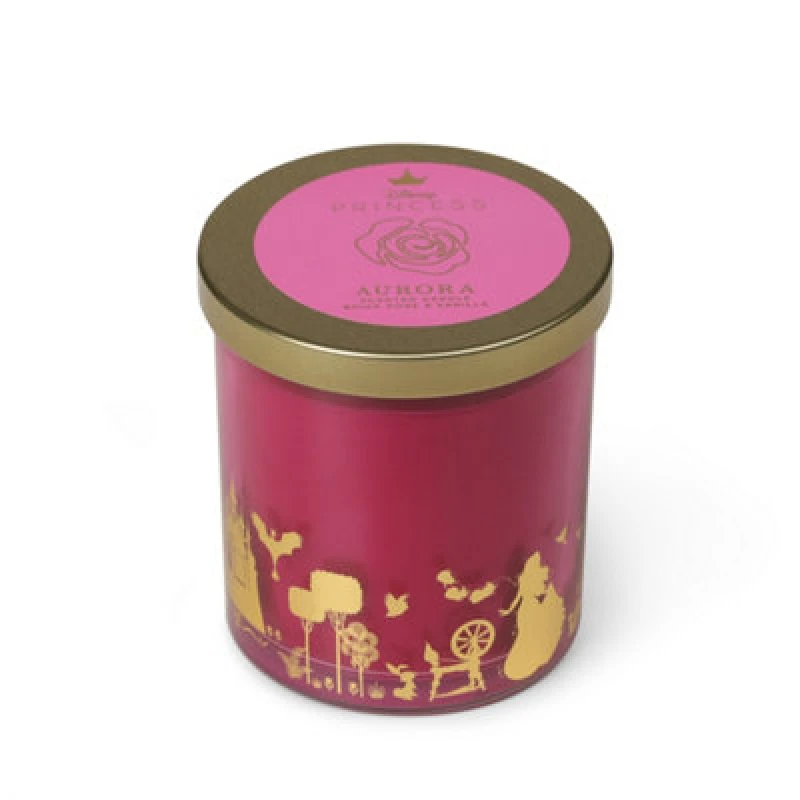 Image of Disney Princess Aurora Inspired Candle Briar Rose & Vanilla Scent 213G (1-Wick) - Disprc002P