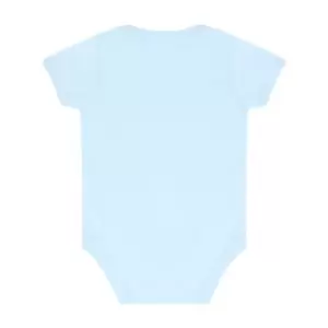 Image of Larkwood Baby Boys/Girls Essential Short Sleeve Bodysuit (6-12 Months) (Pale Blue)