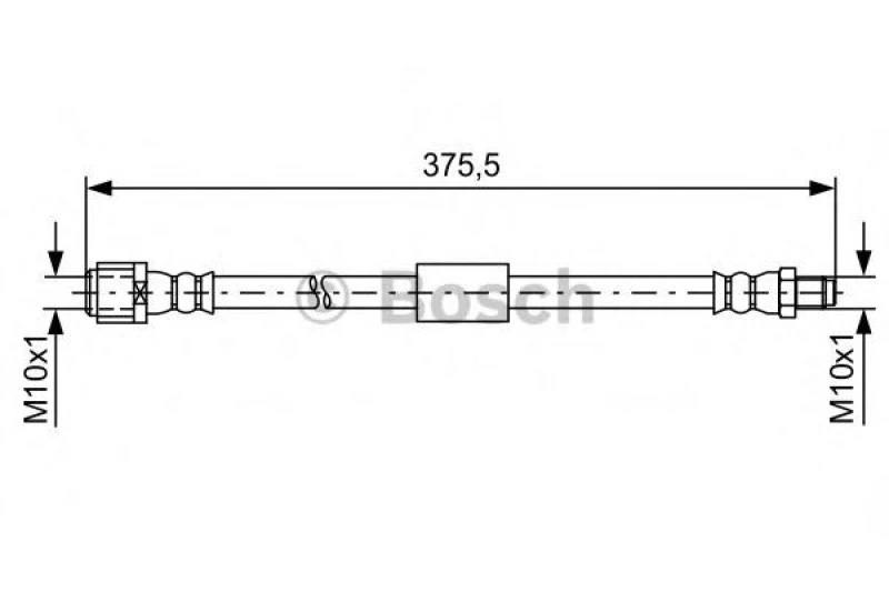 Image of Bosch 1 987 481 608 Brake Hose Brake Hose (83)
