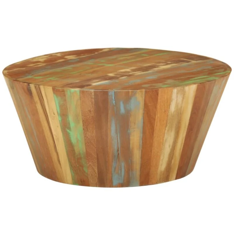 Image of VIDAXL Coffee Table Ø65x31cm Solid Reclaimed Wood Vidaxl 8720286542705