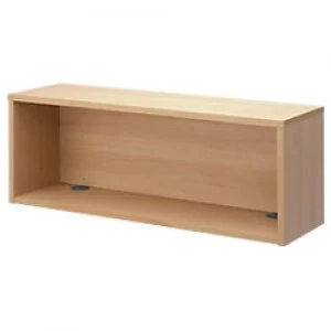 Image of Dams International Rectangular Modular Straight Top Unit with Beech Coloured Melamine Top Denver 1200 x 350 x 430mm