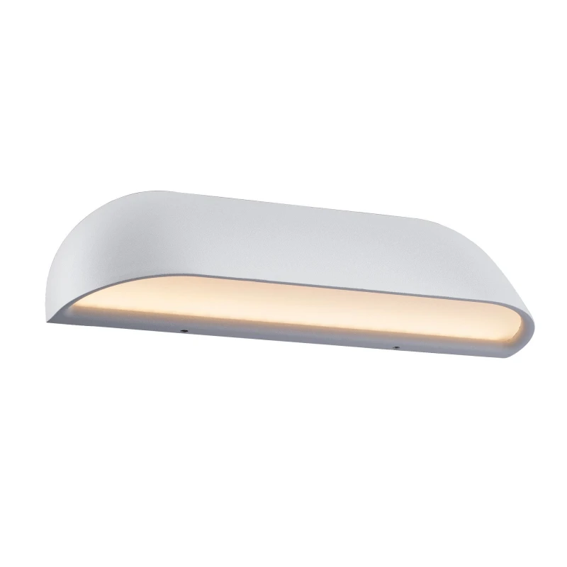 Image of Nordlux Front Outdoor Wall Light White Metal Sensor Intergrated LED Weatherproof - Mains Powered, IP44 White Unisex