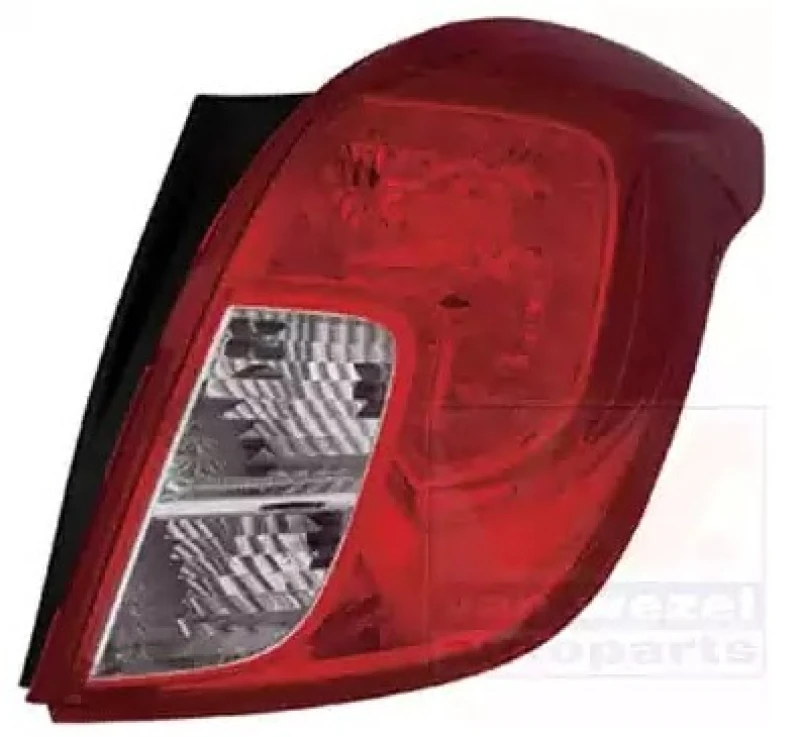 Image of VAN WEZEL 3775932 Rear light without bulb holder, Right Combination Rearlight (391)