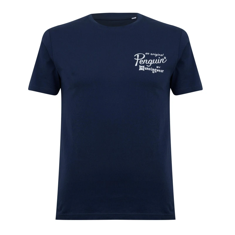 Image of Original Penguin T Shirt - Blue Blue S