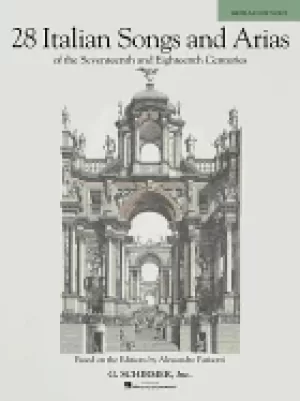 Image of 28 italian songs and arias of the 17th and 18th centuries medium low book o