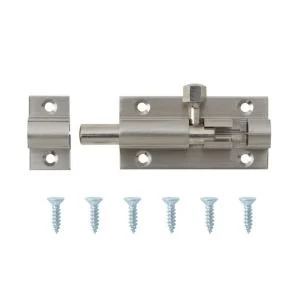Image of BQ Satin nickel Brass Barrel bolt L50mm