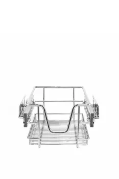 Image of 2 x KuKoo Kitchen Pull Out Storage Baskets - 300mm Wide Cabinet