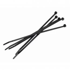 Image of Cable Ties Large 300mm x 4.6mm Black Ref 199093 Pack 100 127276