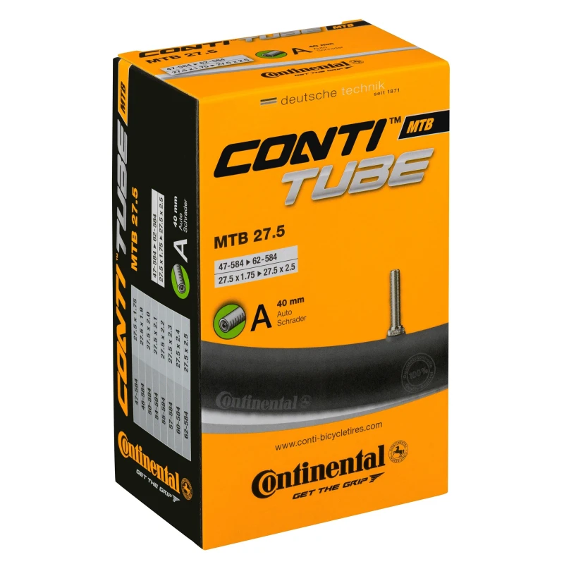 Image of Continental Mountain Bike 27.5 47-584 - 62-824 Inner Tube - Black One Size