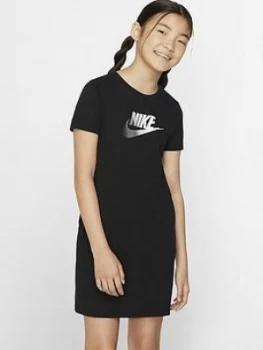 Image of Nike Girls Nsw Futura Future Femme T-Shirt Dress - Black