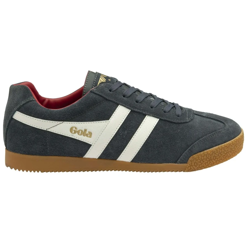 Image of Gola Mens Harrier Classics Suede Trainers Storm Grey - UK 8 Grey male CB0623DG8