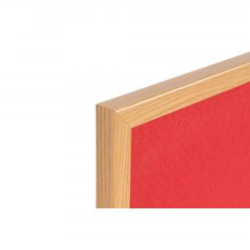 Image of Bi-Office Earth Executive Felt Noticeboard 1200x1200mm Red Oak MDF Frame FB6546239