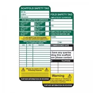 image of Scaffold Tag Inserts Pack of 50