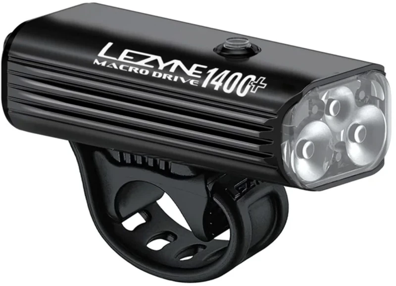 Image of Lezyne Macro Drive 1400+ Front Light 1400/FRONT Black - Cycles UK