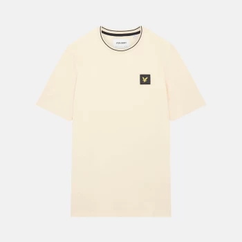 Image of Mens Casuals Tipped T-Shirt - Orange Quartz - XL