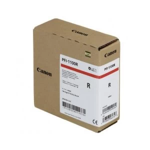 Image of Canon PFI1100R Red Ink Cartridge