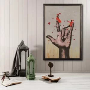 Image of Rock XL Multicolor Decorative Framed Wooden Painting