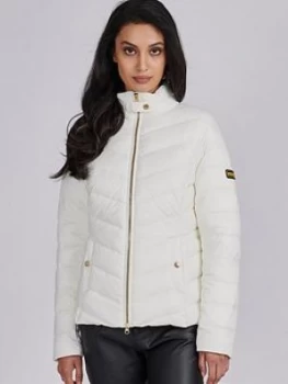Image of Barbour International Aubern Quilted Jacket - White