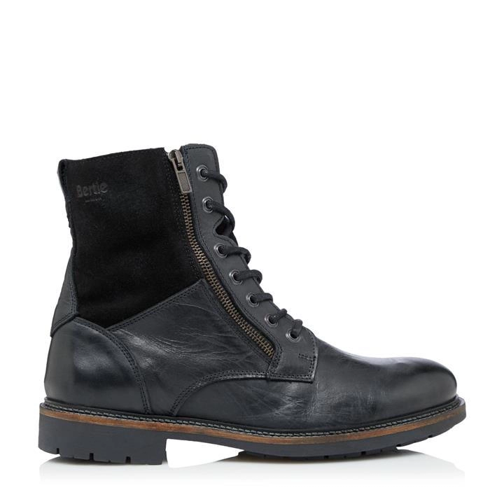 image of Bertie Club' Shearling Worker Boots - 7 - black