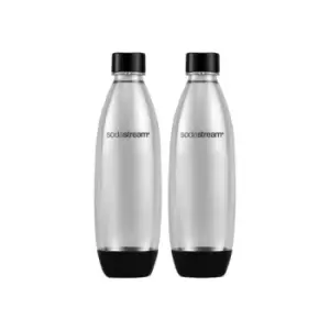 image of Bottles SodaStream Fuse Black (suited for SodaStream sparkling water makers), 2 x 1 l