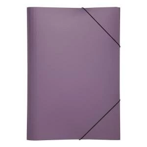 image of Pagna A4 Elasticated Folder Purple Pack of 10 2161312