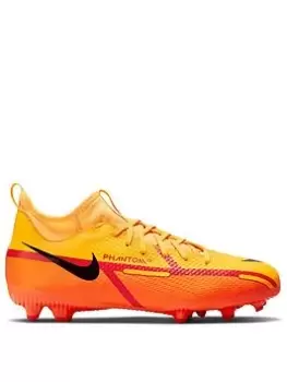 Image of Nike Junior Phantom GT Academy Dynamic Fit Firm Ground Football Boots - Orange, Size 4