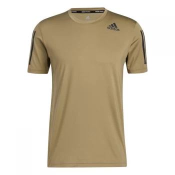 image of adidas Techfit 3-Stripes Fitted T-Shirt Mens - Orbit Green