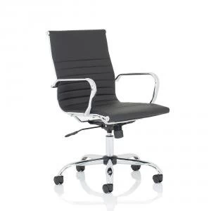 image of Trexus Nola Medium Executive Chair Bonded Leather Black Ref OP000225