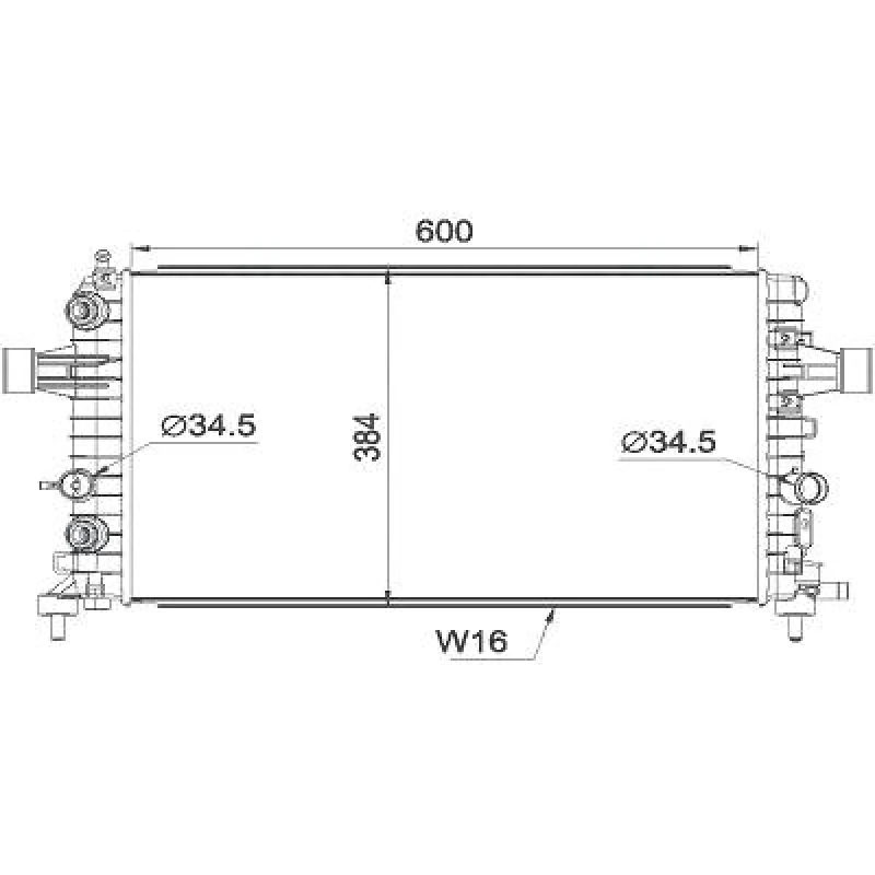 Image of Engine radiator DIEDERICHS DCM2693