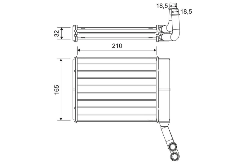 Image of Heater matrix VALEO 811597