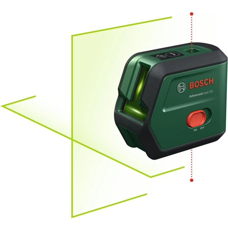 Image of Bosch ADVANCEDLEVEL 2G Cross Line Green Laser Level ADVANCEDLEVEL 2G