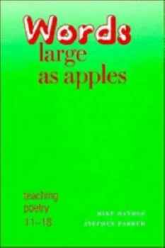 Image of Words Large As Apples by Michael Hayhoe Hardback