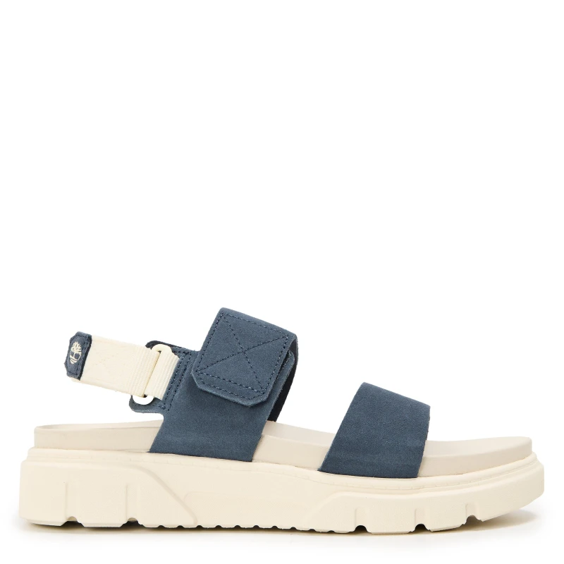 Image of Timberland Womens Backstrap Flatform Sandals Dark Blue Suede female 3.5 (36)